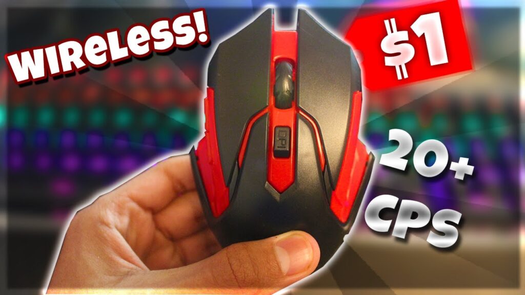 The BEST $1 WIRELESS Gaming Mouse FOR Minecraft PVP and DRAG CLICKING (Unboxing and Review)